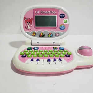 V-tech Lil Smart Top Learning Lodge Early Education Laptop  Pink.